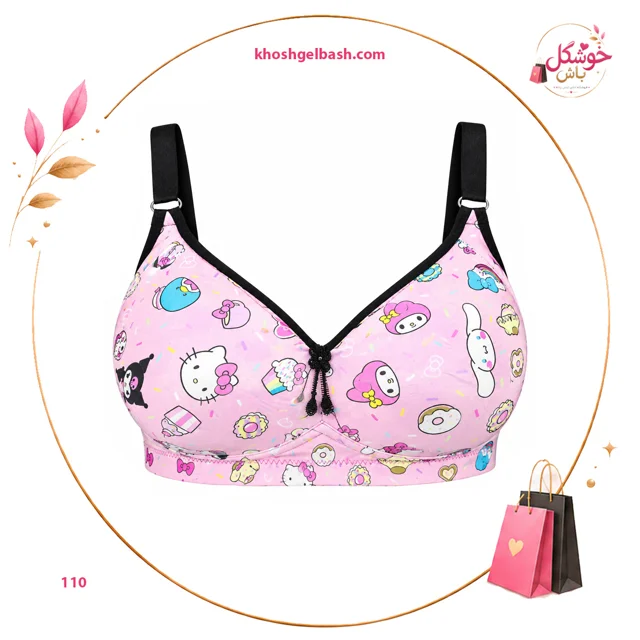 سوتین تک اسفنجی طرحدار کد 110